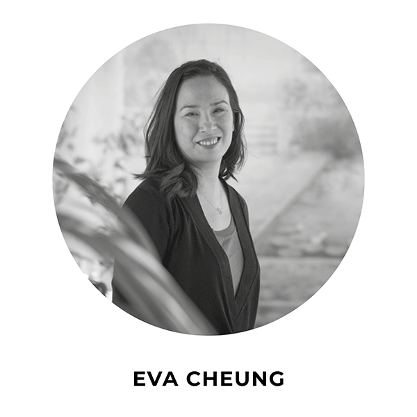 Retrato de Eva Cheung, diseñadora de interiores creativa